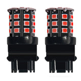 Red 7440 LED bulbs with stacked chip design for enhanced rear vehicle lighting